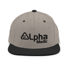 Load image into Gallery viewer, ALPHA HEATHER/BLACK Snapback Hat
