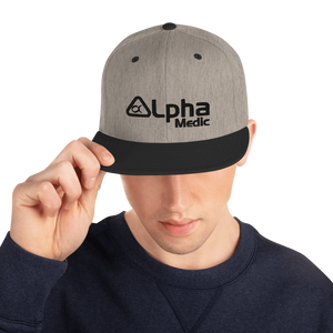 ALPHA HEATHER/BLACK Snapback Hat